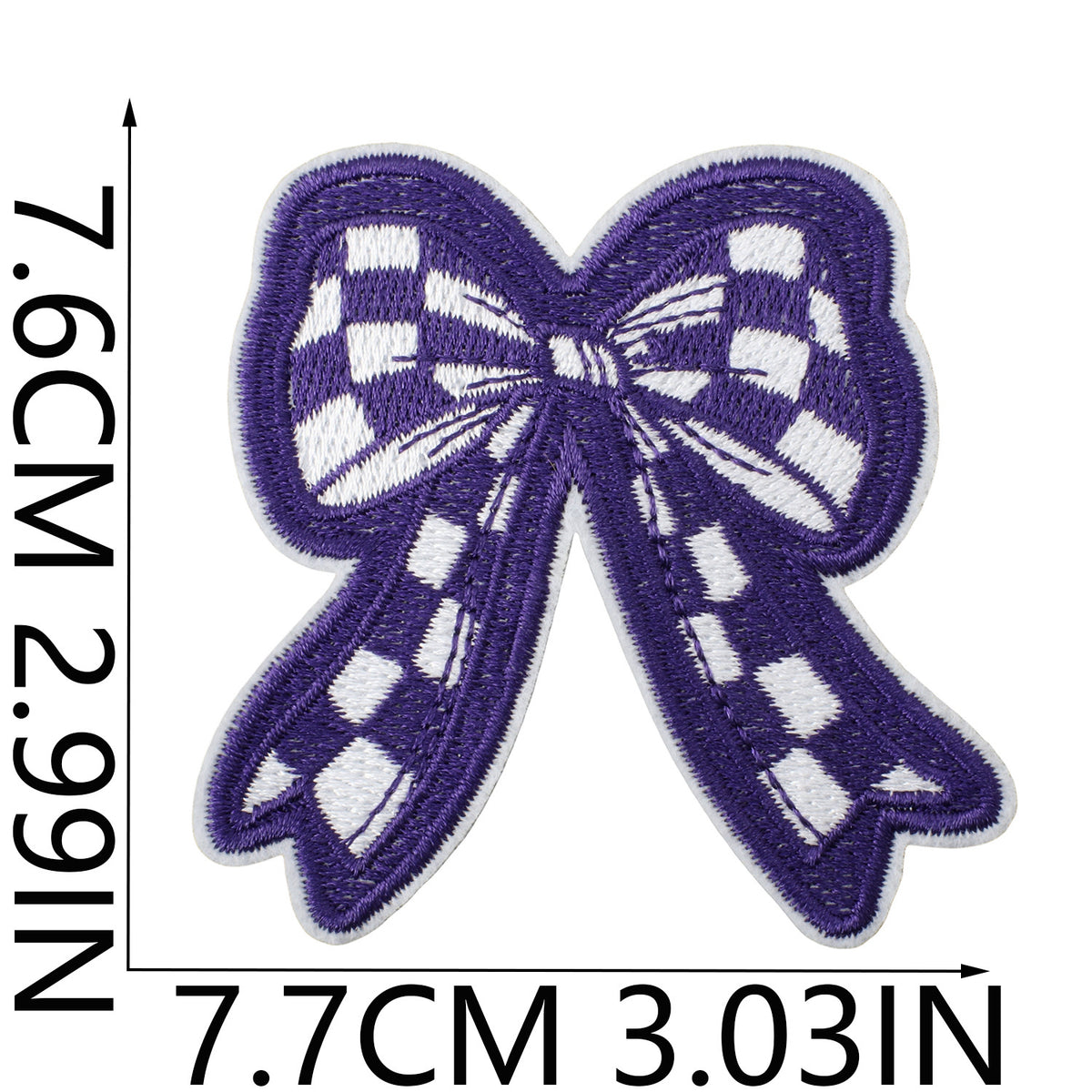 Game Day Denim Embroidered Iron-On Patch