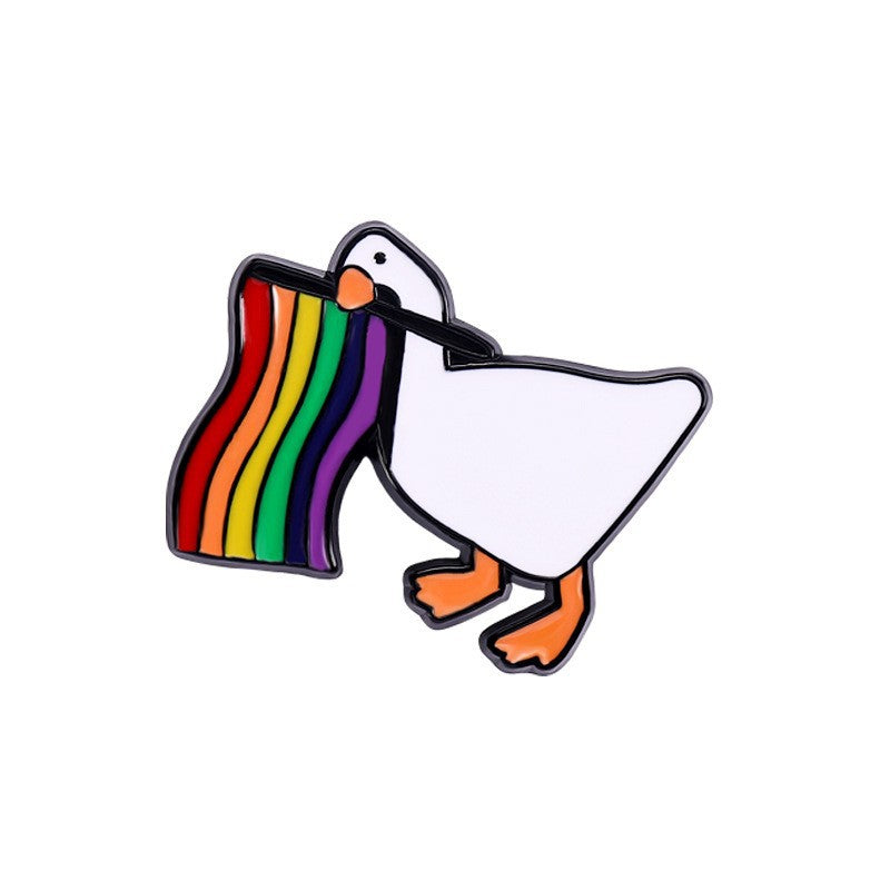 Creative  Yellow Duck Enamel Pin Set | Metal Brooch Collection | Eco-Friendly Apparel Accessories Wholesale