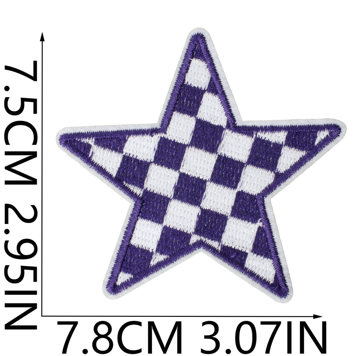 Game Day Denim Embroidered Iron-On Patch