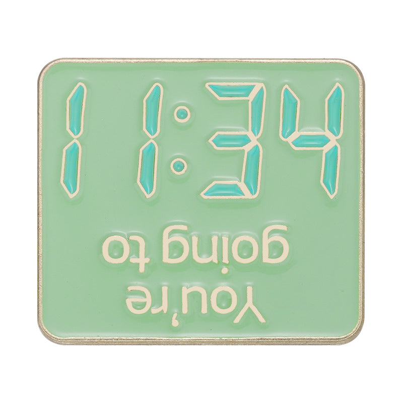 English Letter Sentence Brooch | Alphabet Metal Pin
