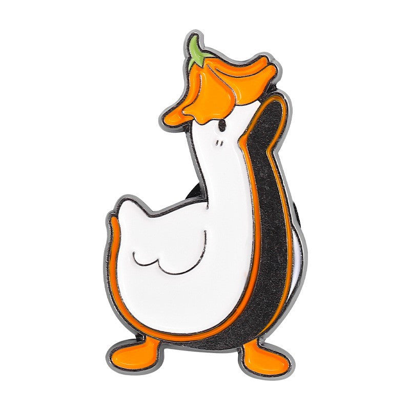 Creative  Yellow Duck Enamel Pin Set | Metal Brooch Collection | Eco-Friendly Apparel Accessories Wholesale