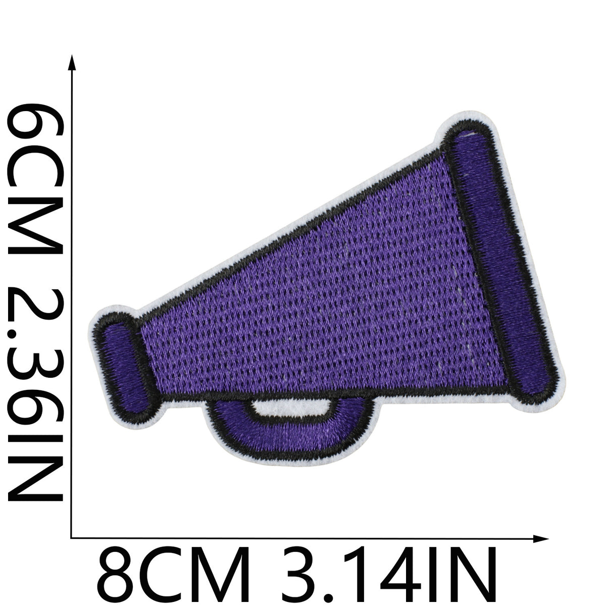 Game Day Denim Embroidered Iron-On Patch