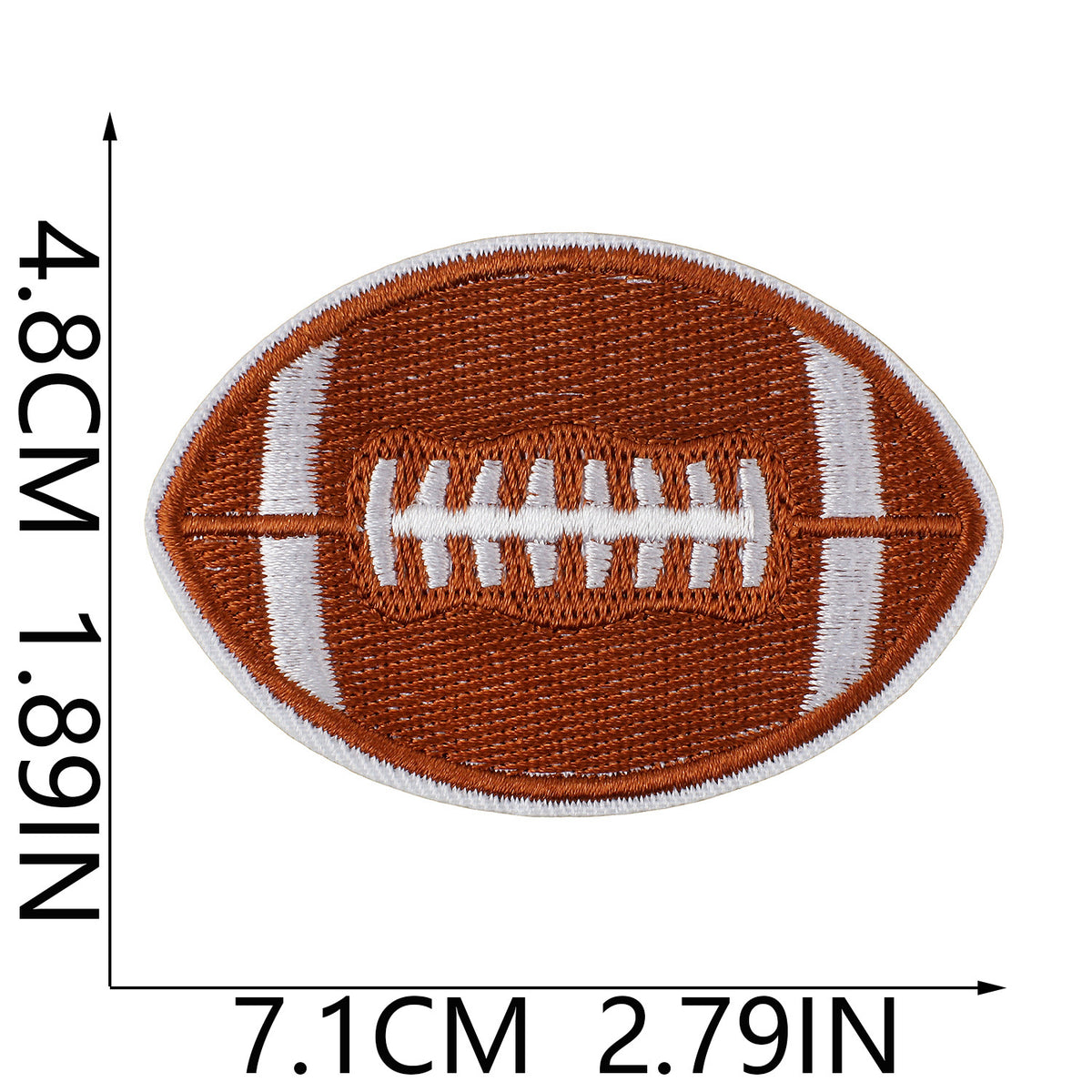 Game Day American Football Iron On Embroidered Patch Set for Clothing, Denim Jackets & Bags