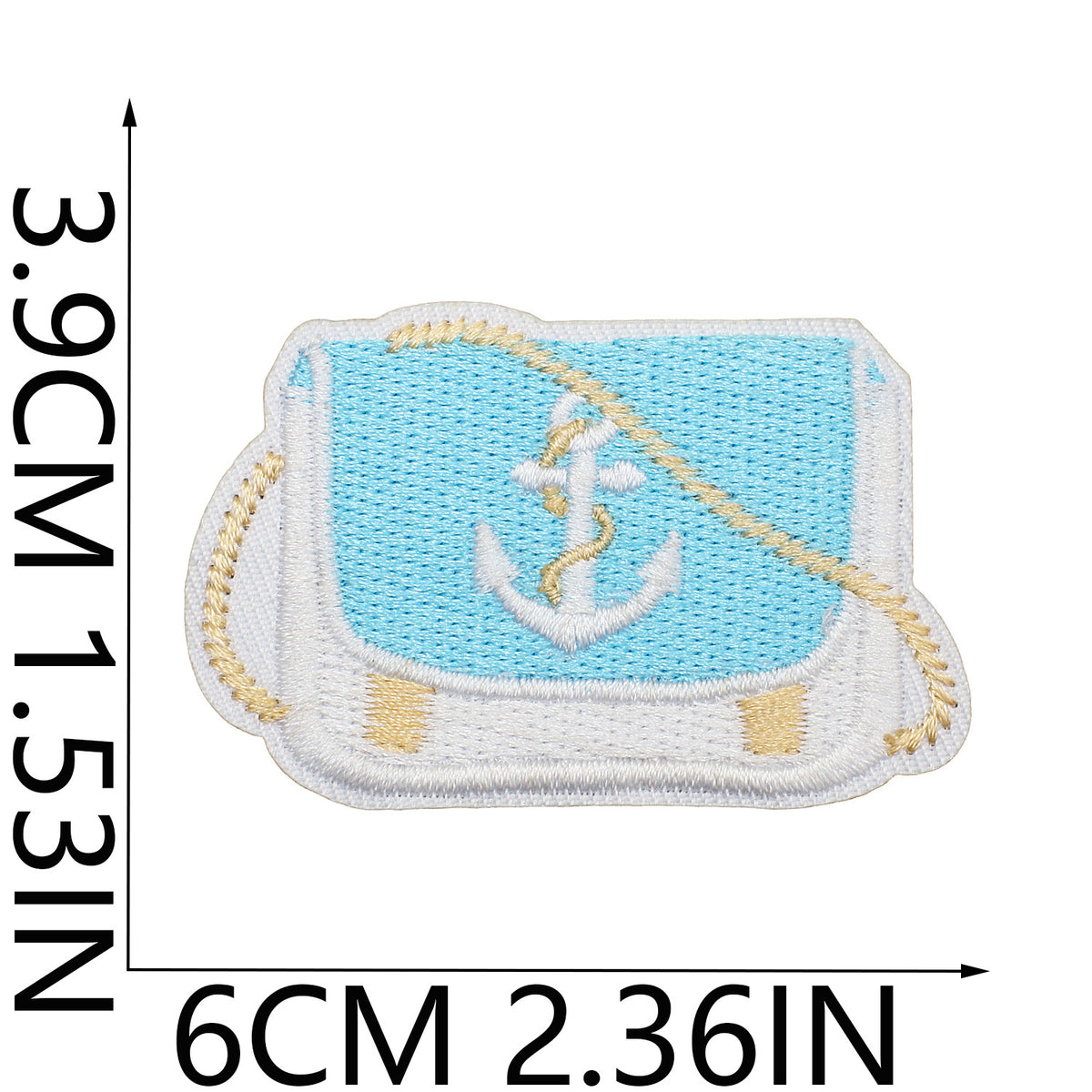 Pearl Seashell Cowgirl Embroidered Iron-On Patch