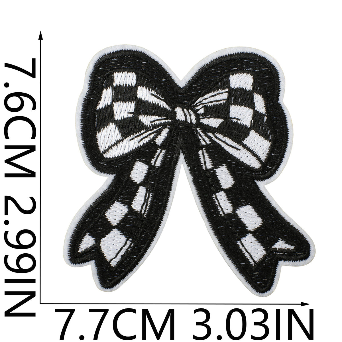 Game Day Denim Embroidered Iron-On Patch