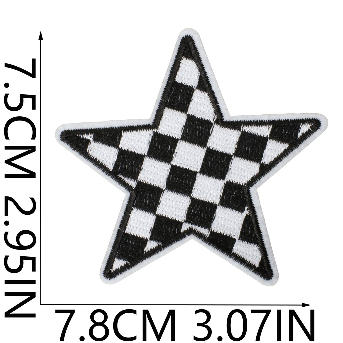 Game Day Denim Embroidered Iron-On Patch