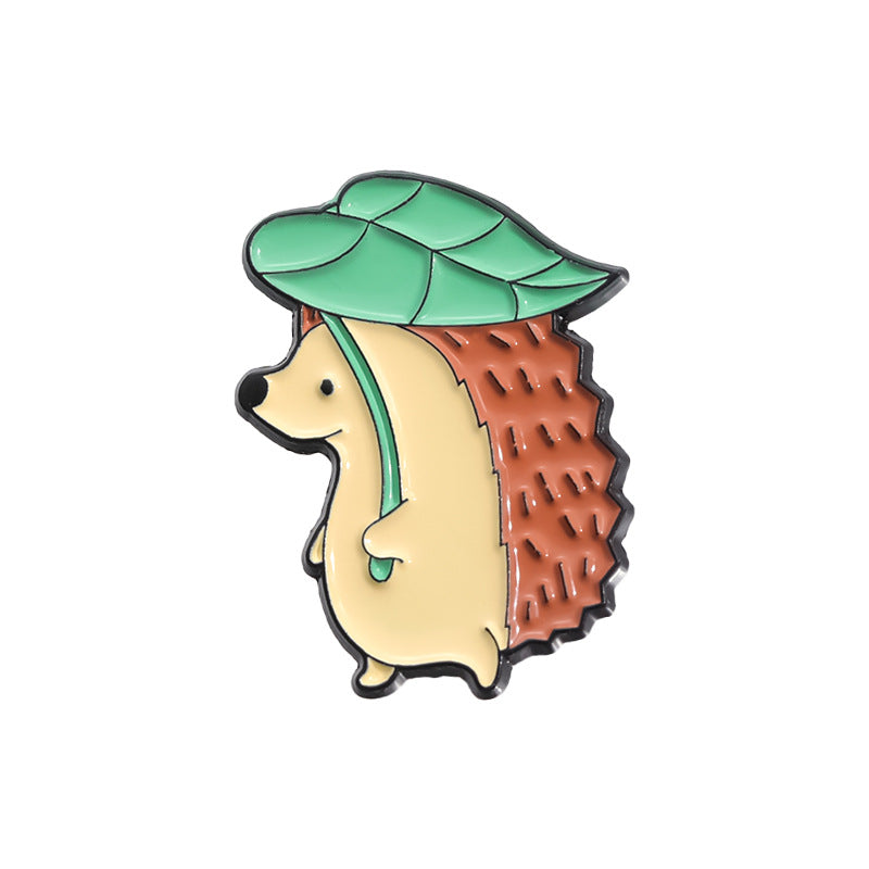 Creative Cute Hedgehog, Rabbit, Frog & Goose Enamel Pin Set | Cartoon Animal Metal Brooch Collection | Apparel & Lapel Accessories Wholesale
