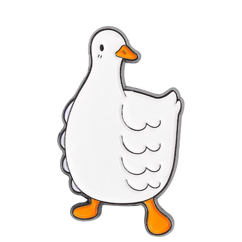Creative  Yellow Duck Enamel Pin Set | Metal Brooch Collection | Eco-Friendly Apparel Accessories Wholesale