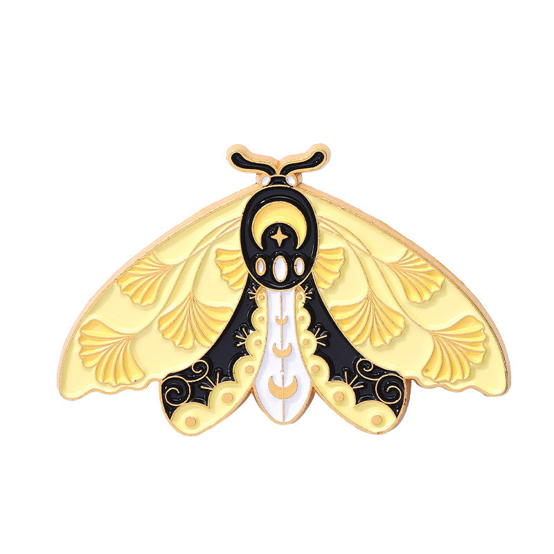 Creative European-Style Butterfly & Moth Enamel Pin Set | Colorful Insect Metal Brooch Collection | Apparel & Scarf Accessories Wholesale
