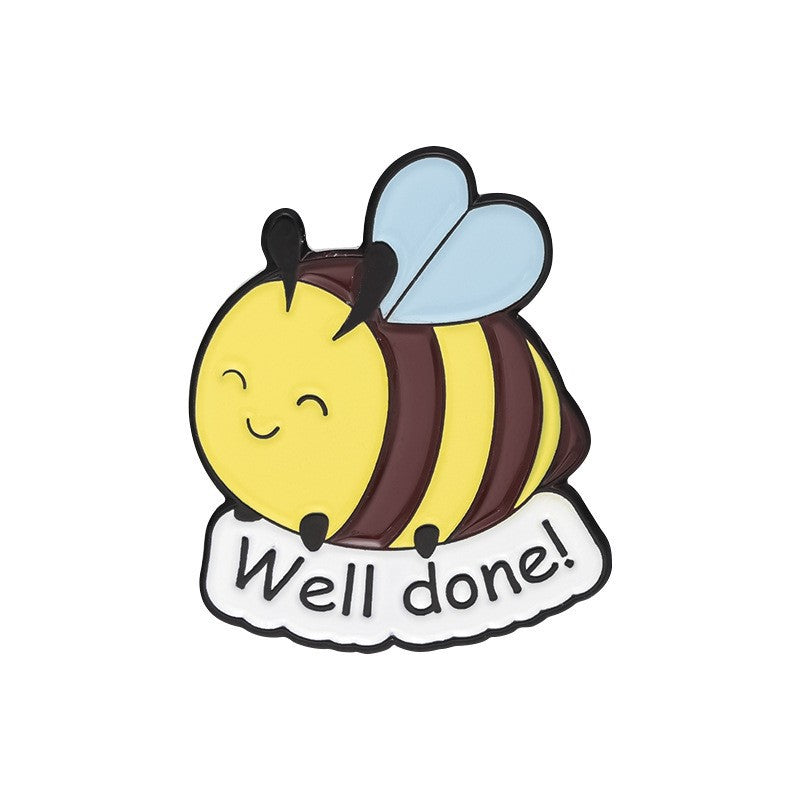 Cute Bee Pin Set | Adorable Insect Animal Enamel Pins | Metal Badge Collection for Nature & Insect Lovers