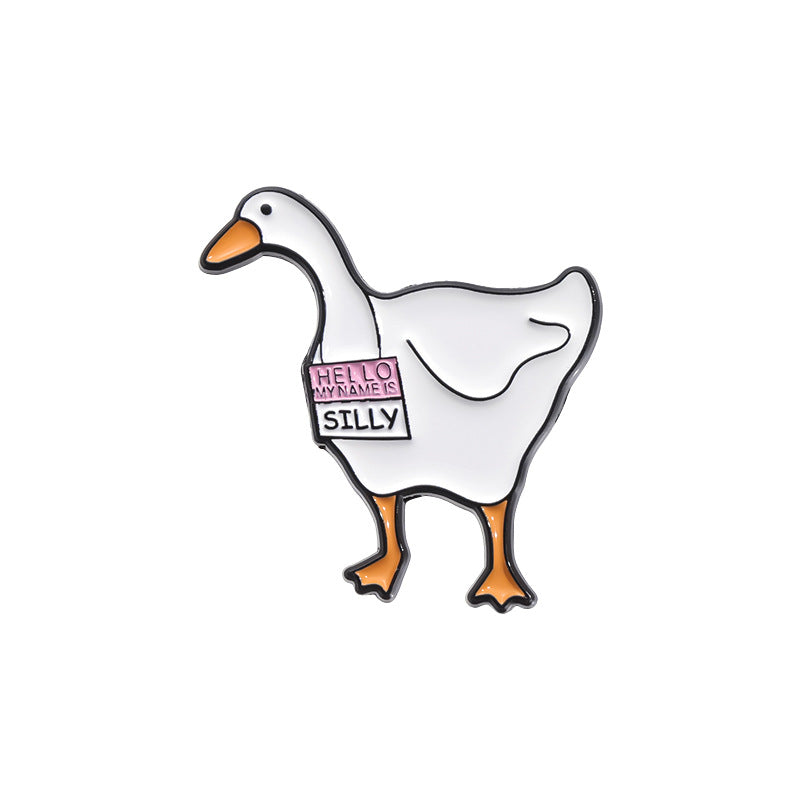 Creative Cute Duck & Chick Enamel Pin Set | Cartoon Animal Metal Brooch Collection | Gift & Apparel Accessories Wholesale