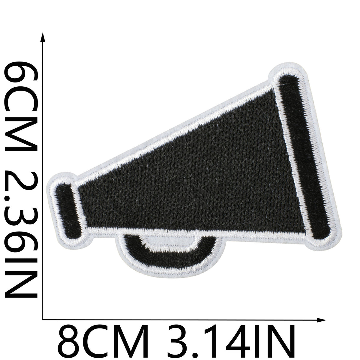 Game Day Denim Embroidered Iron-On Patch