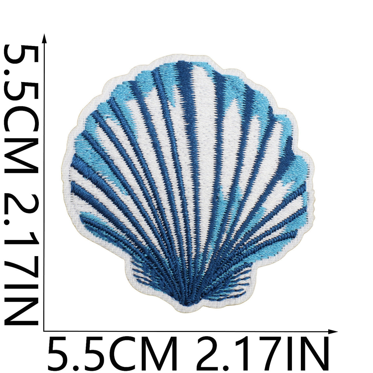 Pearl Seashell Cowgirl Embroidered Iron-On Patch