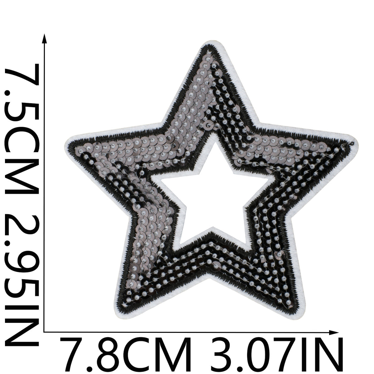 Game Day Denim Embroidered Iron-On Patch