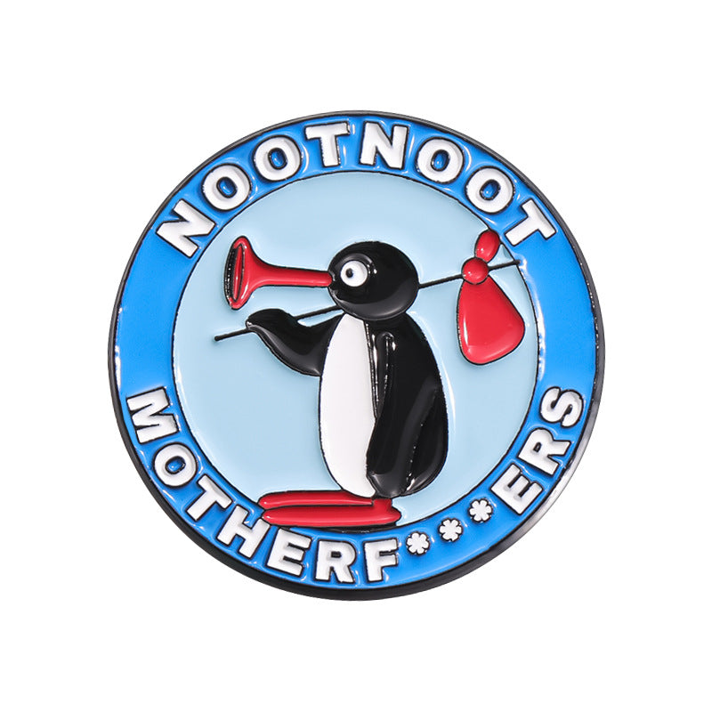 Creative Cute Cartoon Penguin Enamel Pin Set | Metal Brooch Collection | Eco-Friendly Apparel Accessories Wholesale