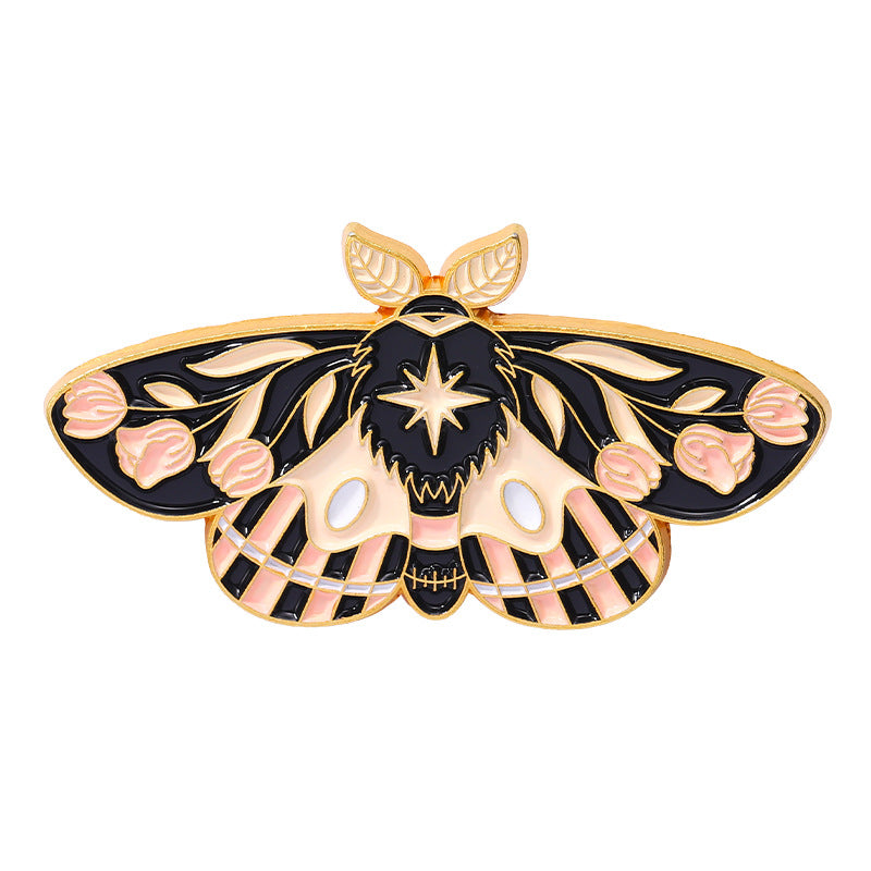 Creative European-Style Butterfly & Moth Enamel Pin Set | Colorful Insect Metal Brooch Collection | Apparel & Scarf Accessories Wholesale