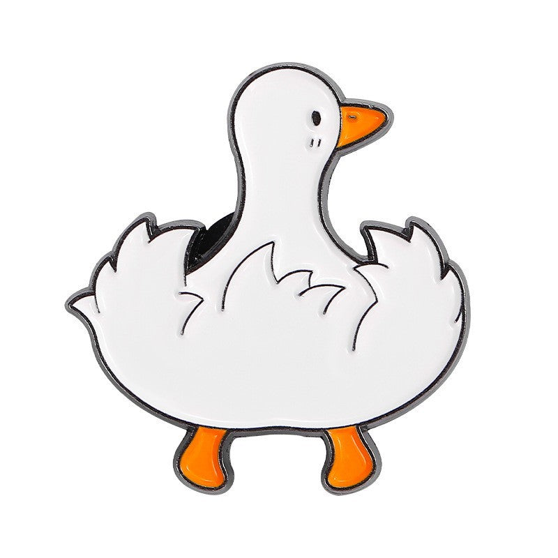 Creative  Yellow Duck Enamel Pin Set | Metal Brooch Collection | Eco-Friendly Apparel Accessories Wholesale