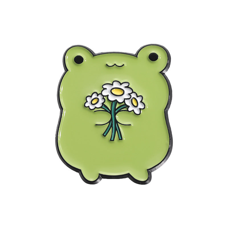 Creative Cute Hedgehog, Rabbit, Frog & Goose Enamel Pin Set | Cartoon Animal Metal Brooch Collection | Apparel & Lapel Accessories Wholesale
