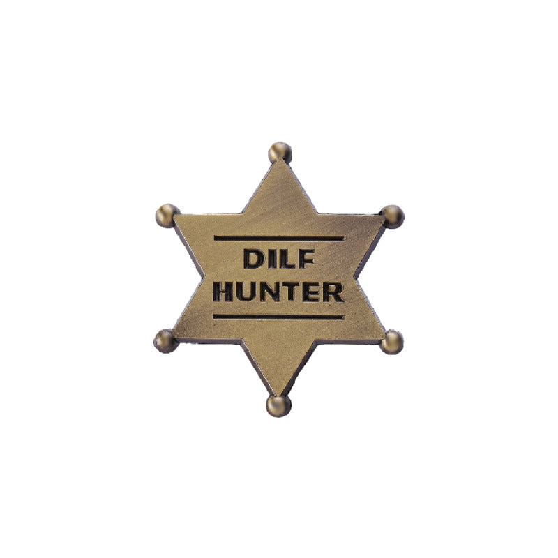 Honor Six-Point Star Badge | Western Cowboy Hat Brooch Pin