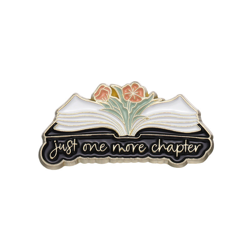 Creative Knowledge & Schoolbag Enamel Pin | Geometric Textbook Alloy Brooch | Inspirational Student Gift Badge