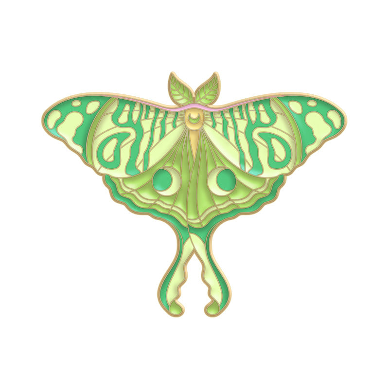 Vibrant Colorful Butterfly & Moth Enamel Pin | Creative Insect Alloy Brooch | Apparel Bag Hat Accessories Wholesale