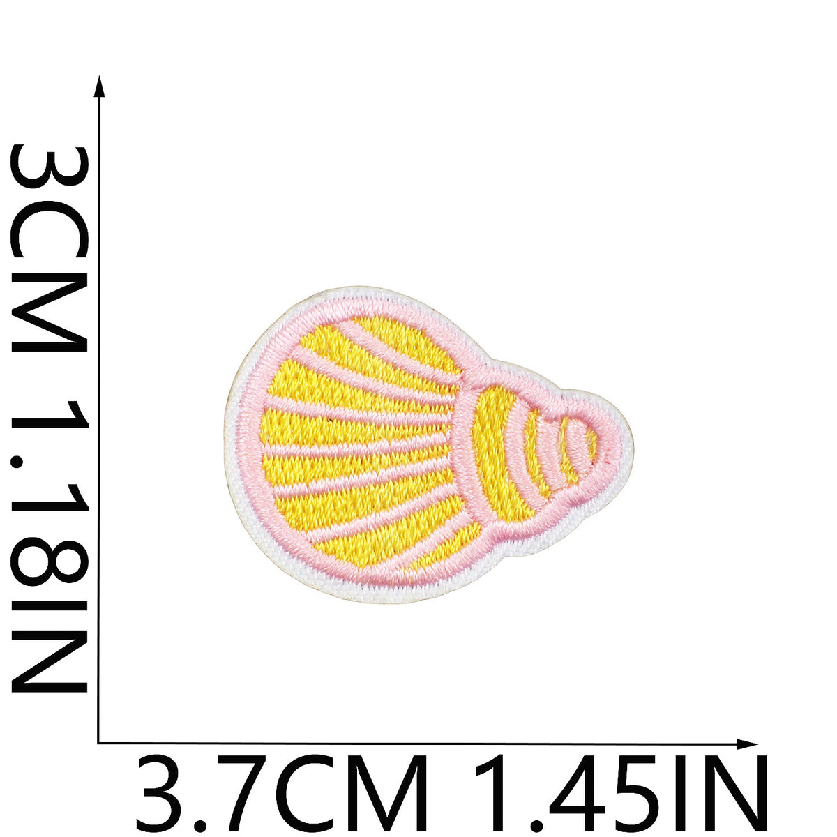 Pearl Seashell Cowgirl Embroidered Iron-On Patch