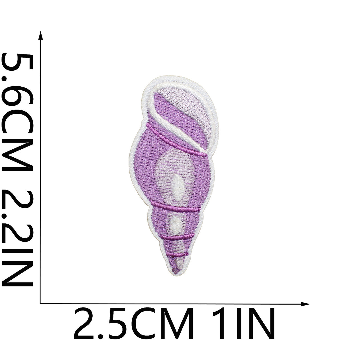 Pearl Seashell Cowgirl Embroidered Iron-On Patch