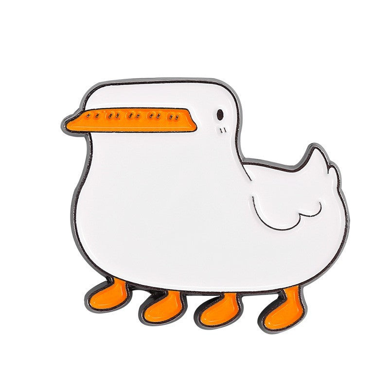 Creative  Yellow Duck Enamel Pin Set | Metal Brooch Collection | Eco-Friendly Apparel Accessories Wholesale