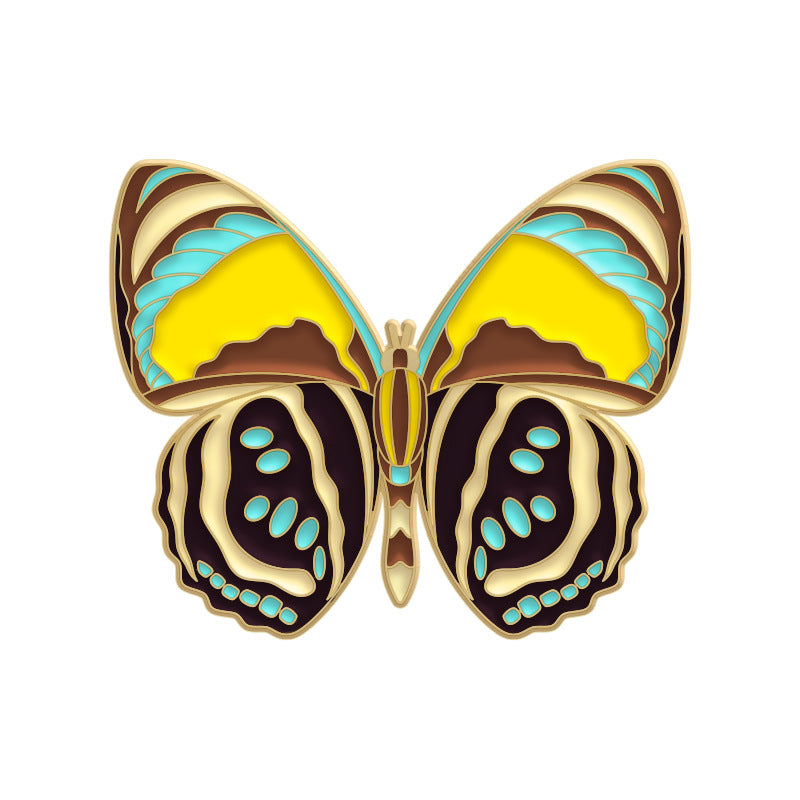 Vibrant Colorful Butterfly & Moth Enamel Pin | Creative Insect Alloy Brooch | Apparel Bag Hat Accessories Wholesale