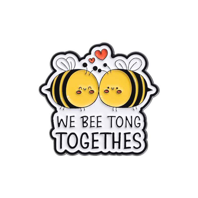Cute Bee Pin Set | Adorable Insect Animal Enamel Pins | Metal Badge Collection for Nature & Insect Lovers