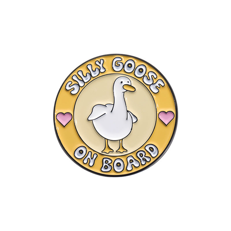 Creative Cute Duck & Chick Enamel Pin Set | Cartoon Animal Metal Brooch Collection | Gift & Apparel Accessories Wholesale