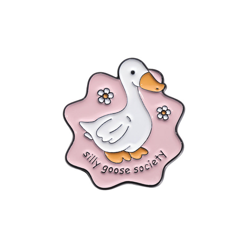 Creative Cute Duck & Chick Enamel Pin Set | Cartoon Animal Metal Brooch Collection | Gift & Apparel Accessories Wholesale