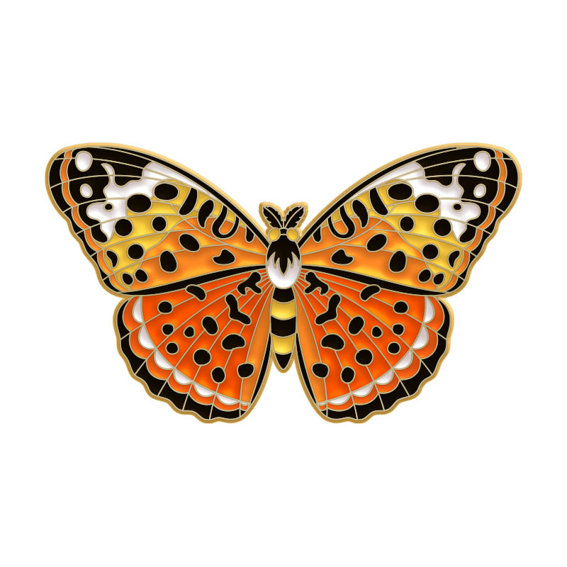 Vibrant Colorful Butterfly & Moth Enamel Pin | Creative Insect Alloy Brooch | Apparel Bag Hat Accessories Wholesale