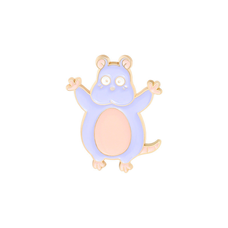 New Creative Movie Cartoon Character Enamel Pin | Cute Mouse Duck White Dragon Alloy Brooch | Apparel Accessories Wholesale