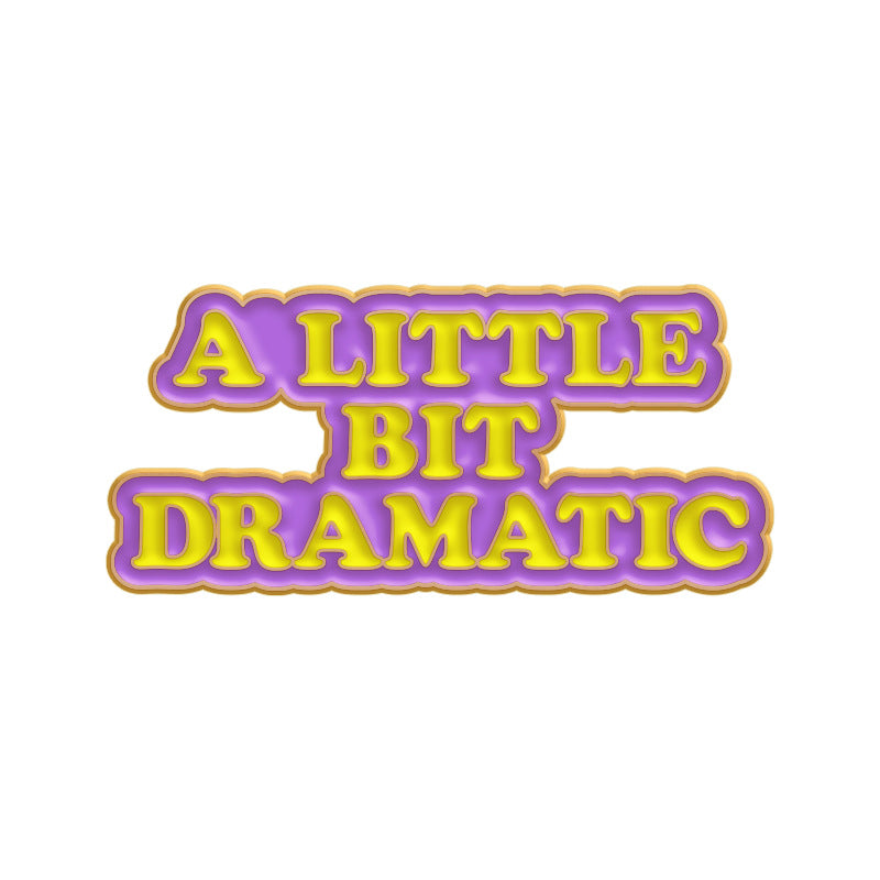 Vibrant English Sentence Enamel Brooch - Custom Slogan Badge