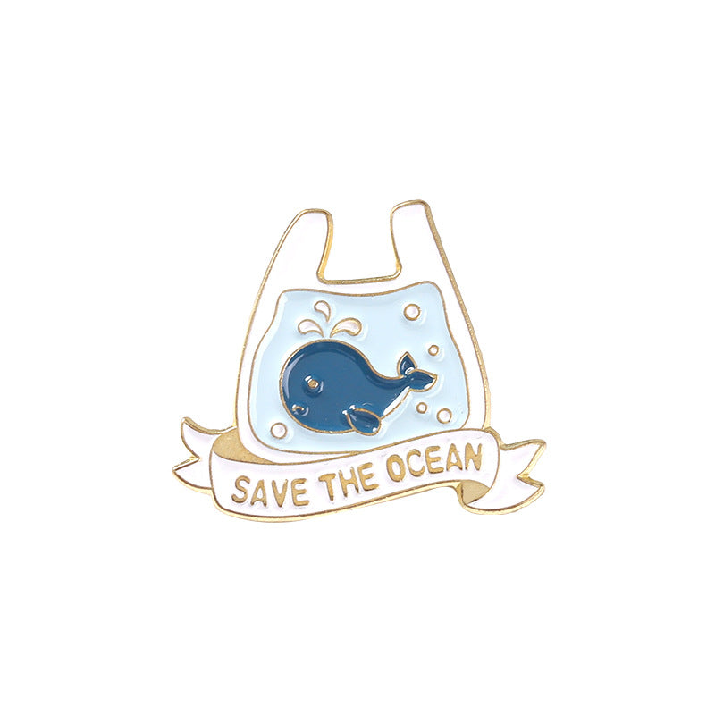 Cute Whale Animal Enamel Pin | Adorable Whale Brooch