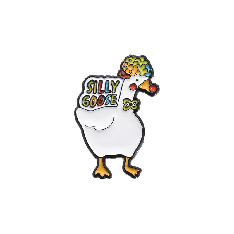 Creative Cute Duck & Chick Enamel Pin Set | Cartoon Animal Metal Brooch Collection | Gift & Apparel Accessories Wholesale