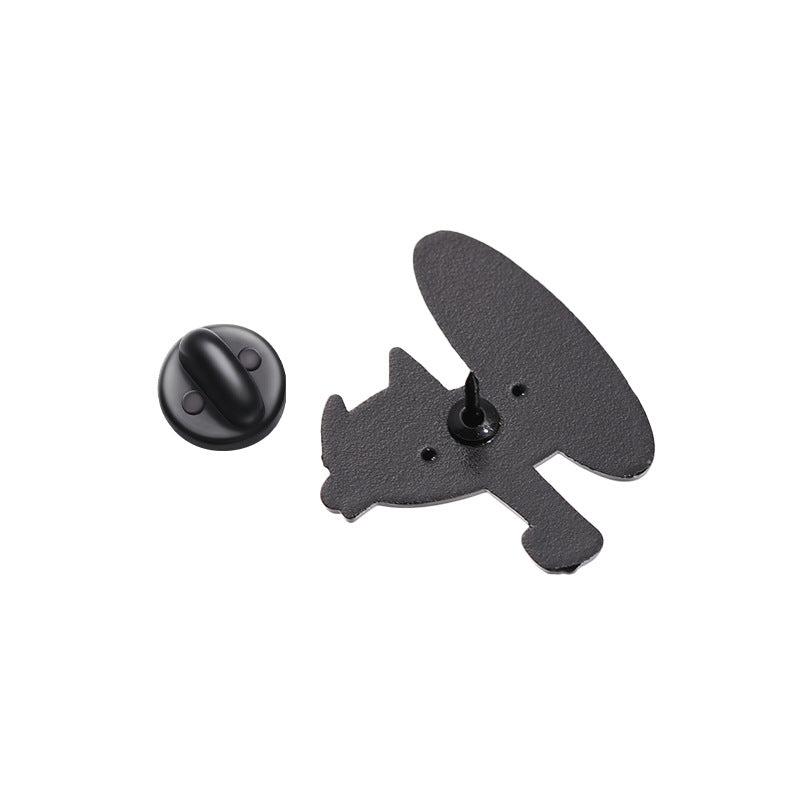 Creative Yellow Cat & Dog Cartoon Enamel Pin Set | Cute Anime Metal Brooch Collection | Apparel & Lapel Accessories Wholesale
