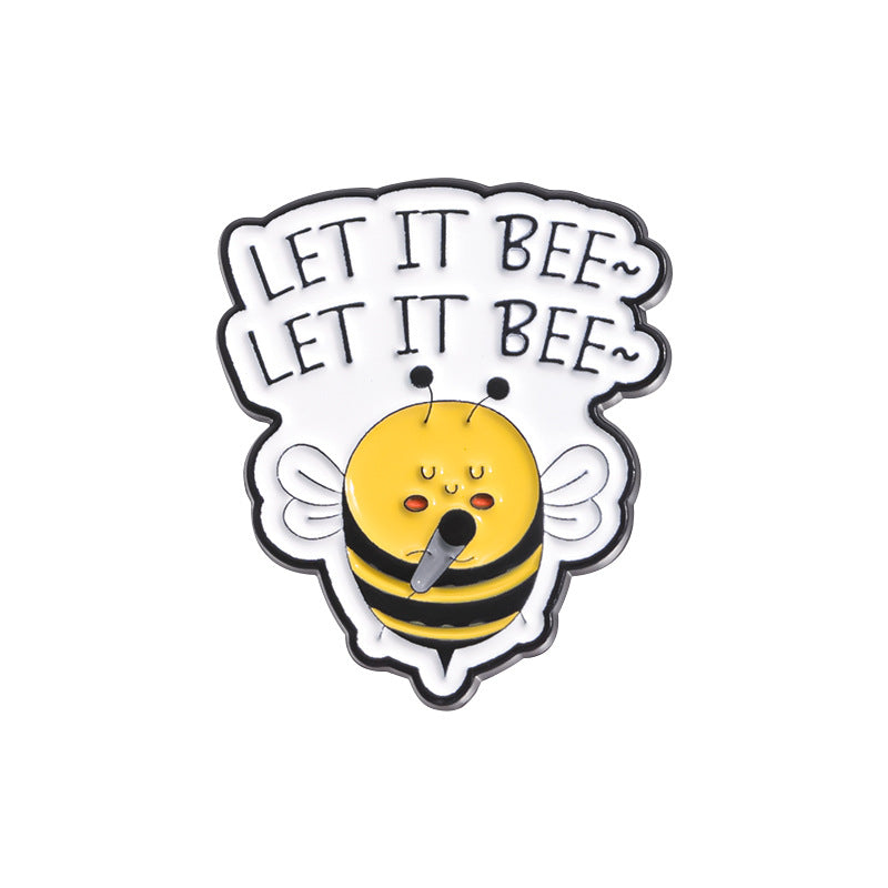 Cute Bee Pin Set | Adorable Insect Animal Enamel Pins | Metal Badge Collection for Nature & Insect Lovers