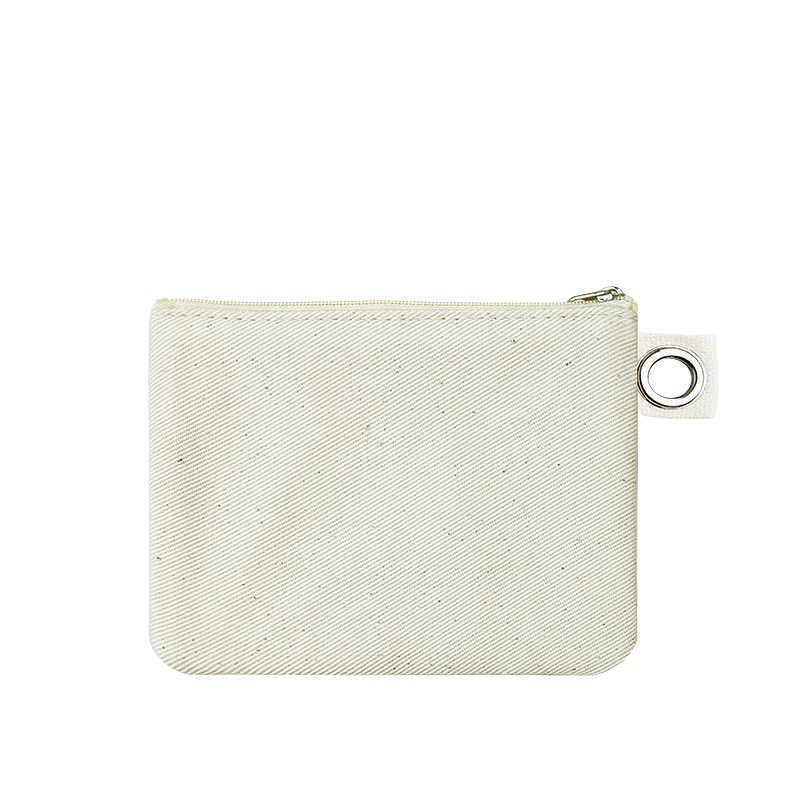 11.5*15cm-Cotton Canvas Zipper Pouch with Grommet