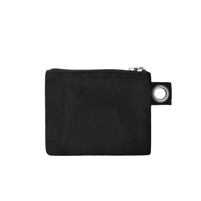 10.5*8cm-Cotton Canvas Zipper Pouch with Grommet