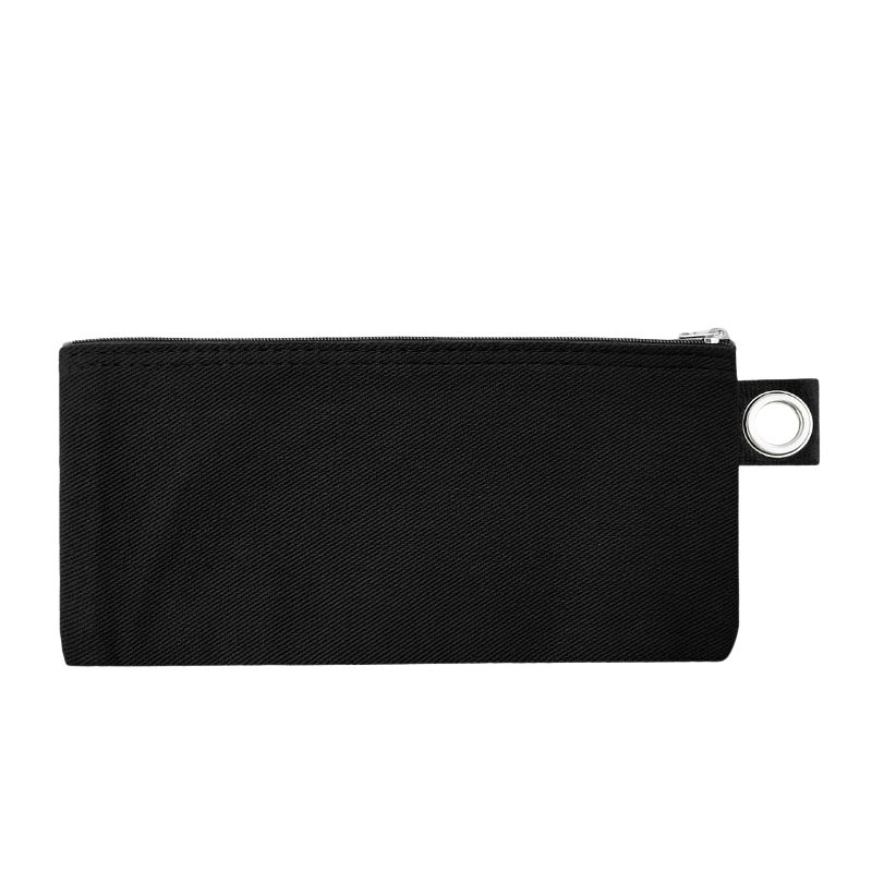 19.5*8.5cm-Cotton Canvas Zipper Pouch with Grommet