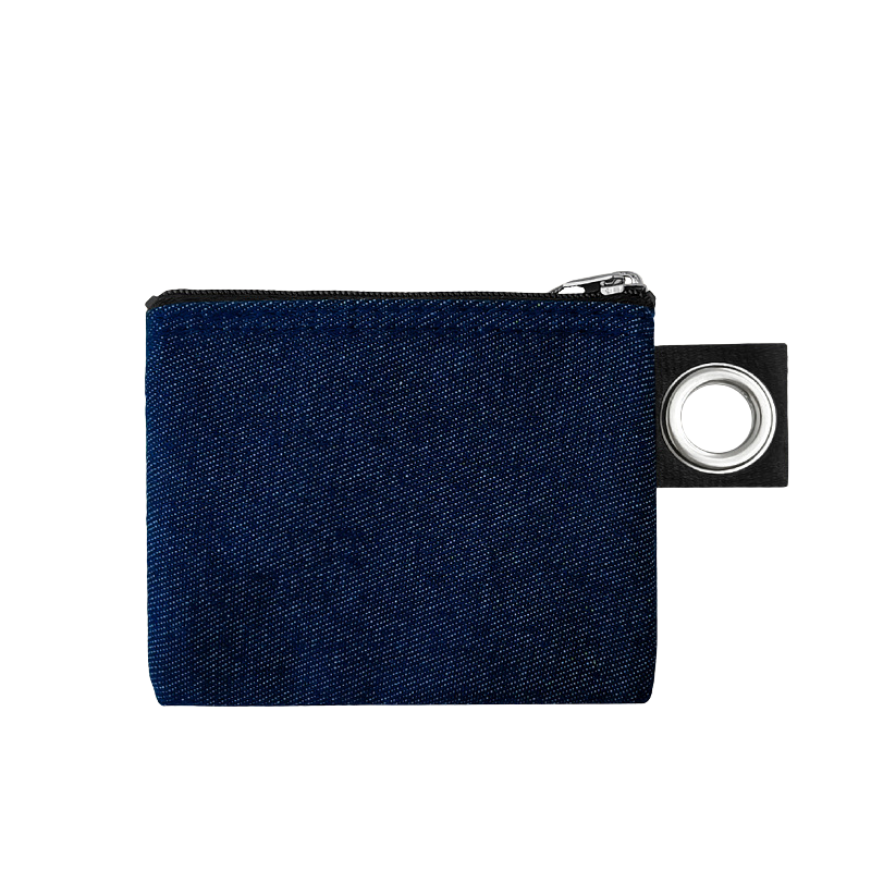 10.5*8cm-Cotton Canvas Zipper Pouch with Grommet