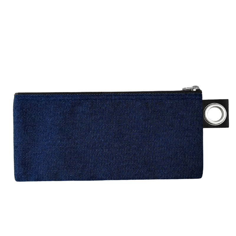 19.5*8.5cm-Cotton Canvas Zipper Pouch with Grommet
