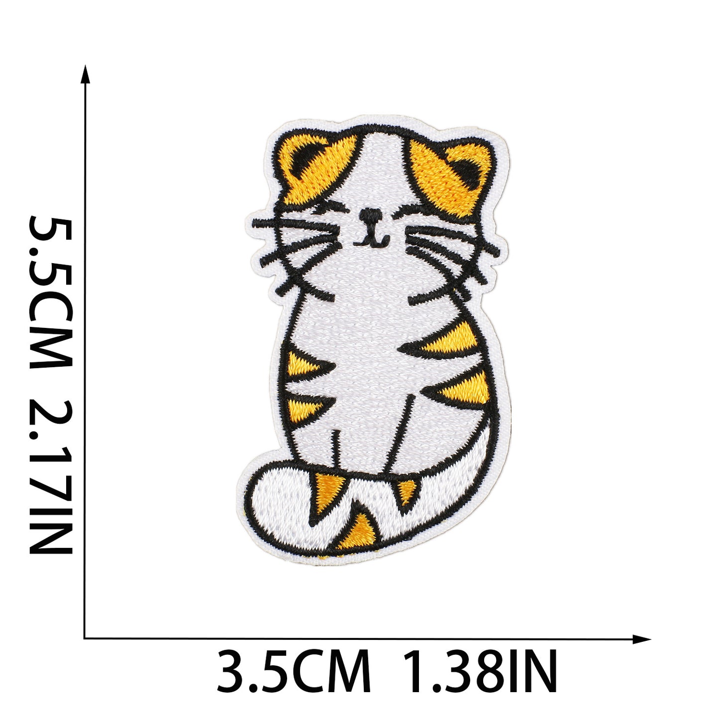 Iron-On Cute Cat Embroidered Patch