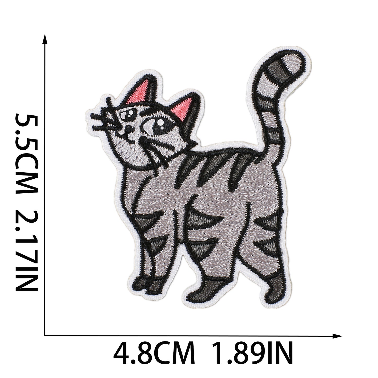 Iron-On Cute Cat Embroidered Patch
