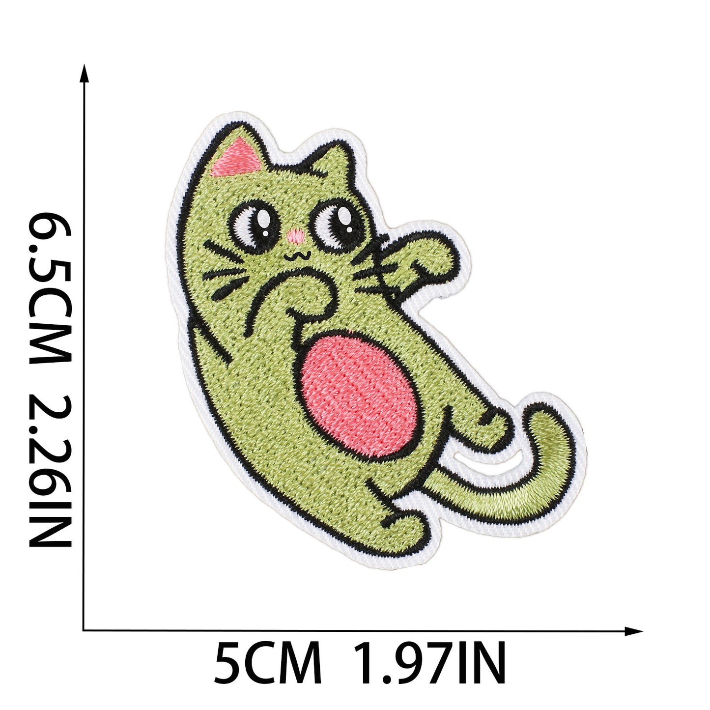 Iron-On Cute Cat Embroidered Patch