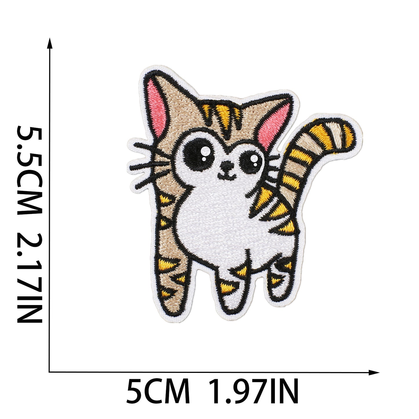 Iron-On Cute Cat Embroidered Patch