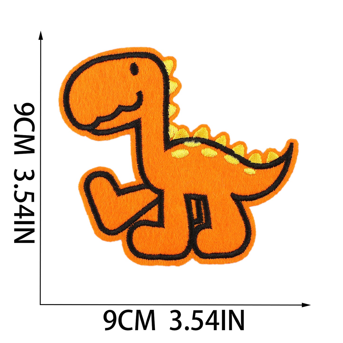 Iron-on Cute Playful Dinosaur Embroidered Patch