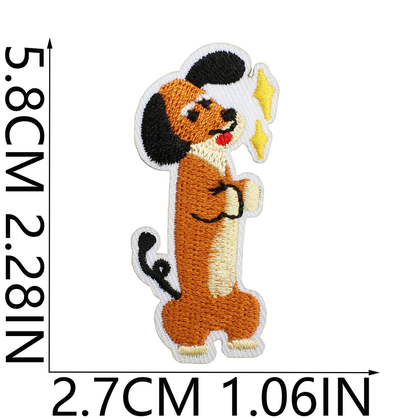 Iron-on Cute Dachshund Embroidered Patch